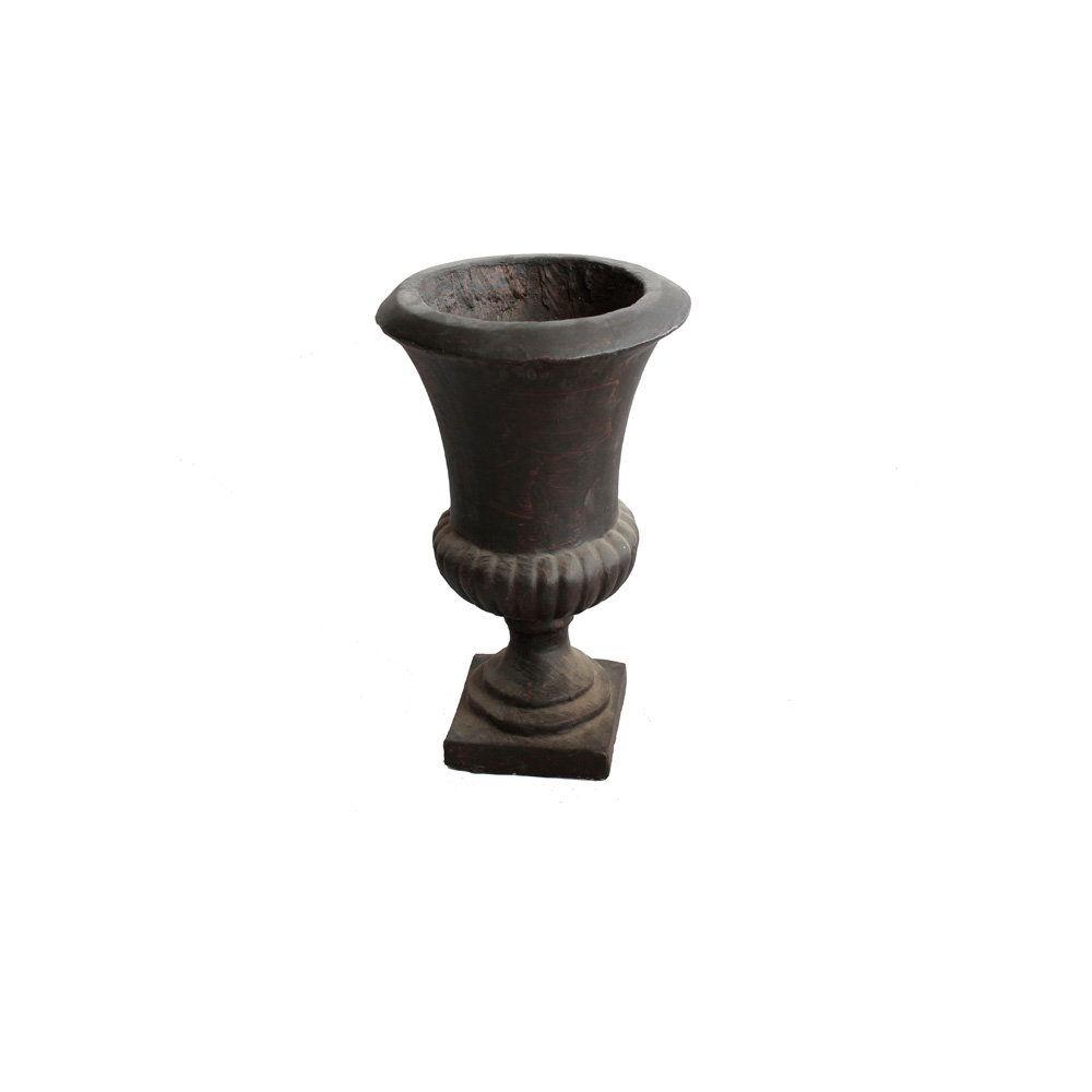 JARDINERA COPA LISA PEQUEÑA GRIS